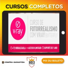 Curso Fotorrealismo com Vray Butterfly - Thi Lima