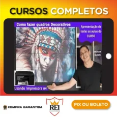 Como fazer Quadros Decorativos Usando Impressora A4 - Moacir Quadri